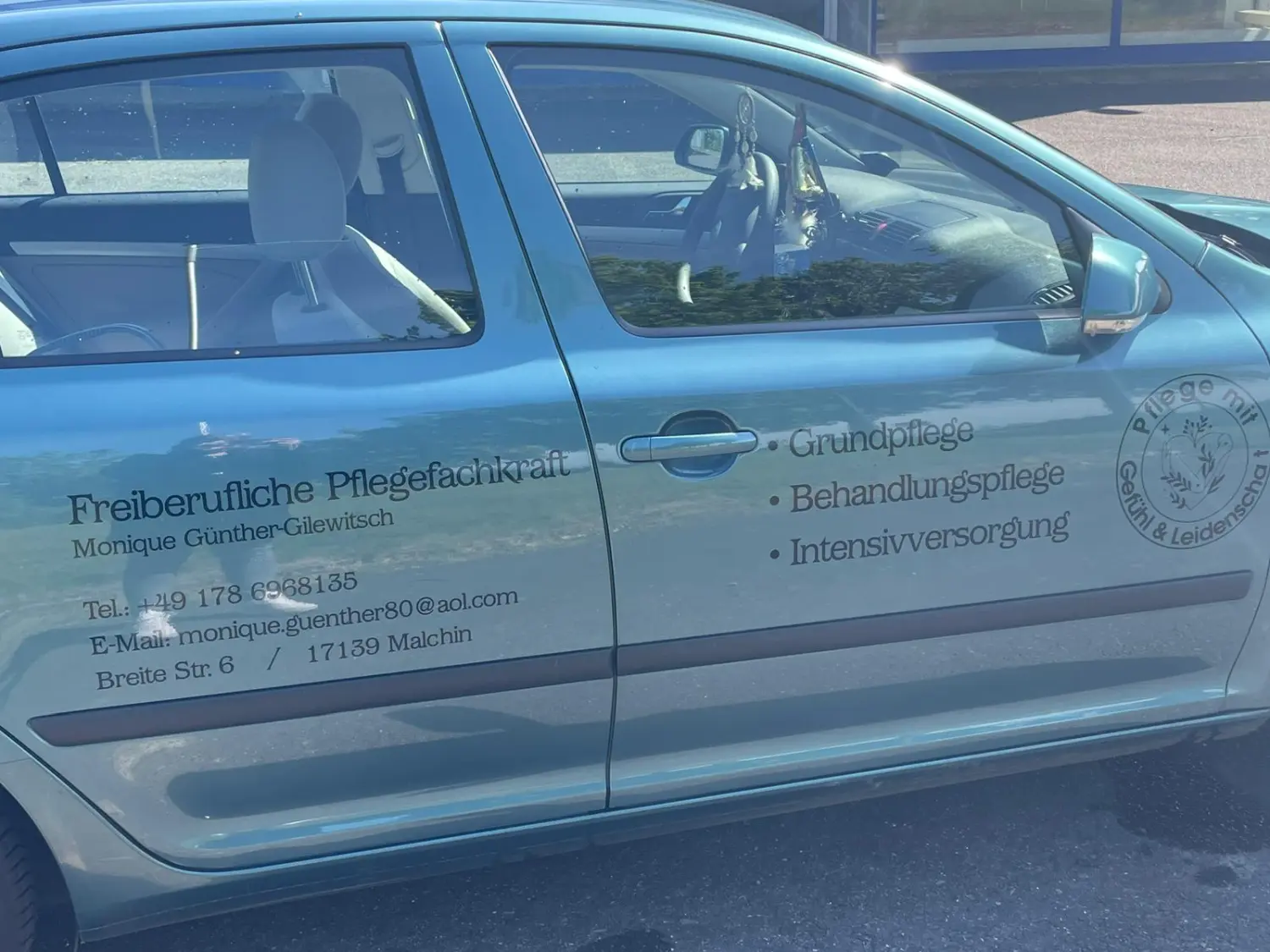 Pflegeengel Monique - Pflege mit Gefühl und Leidenschaft - Firmenwagen